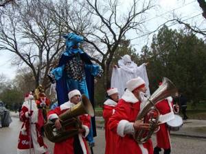 Санта-Клаус отдыхает, на арене Дед Мороз 2017 в Евпатории