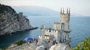 Реставрация замка Ласточкино гнездо в Крыму в 2017 году