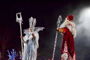 Санта-Клаус отдыхает, на арене Дед Мороз 2017 в Евпатории